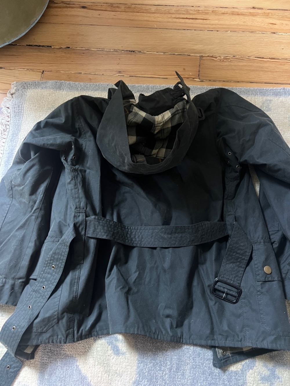 Barbour Jacket with Brass Hardware - Picture 5 of 6